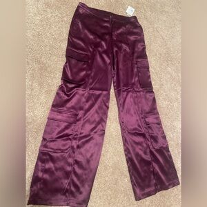 Forever 21 Deep Purple Satin Pants